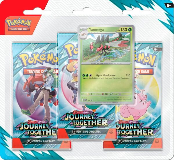 Scarlet & Violet: Journey Together - 3 Pack Blister (Yanmega) (Pre-Order) Limited 1 Per Household