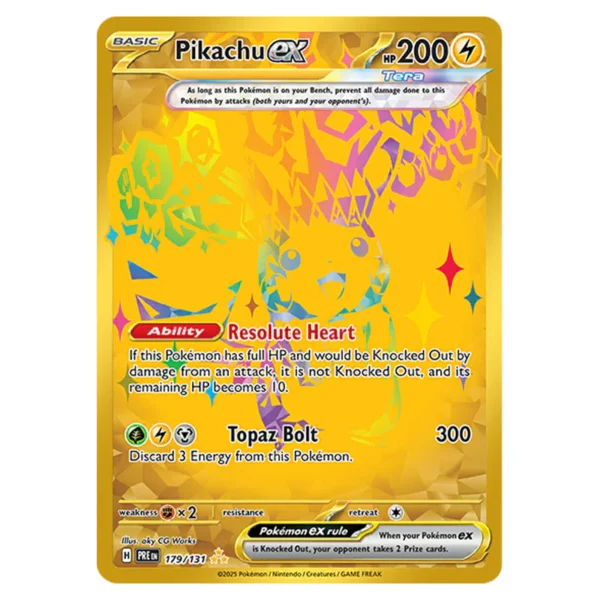 Pokemon - Scarlet & Violet - Prismatic Evolutions - Pikachu ex - 179/131