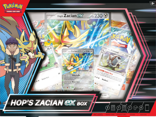 Hop's Zacian ex Box (Pre-Order) Limited 1 per Household